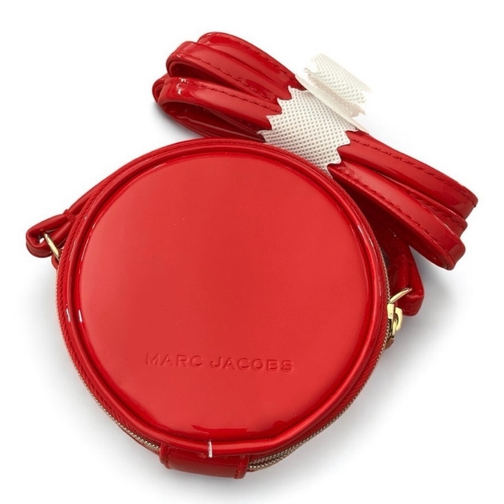 Marc Jacobs Mini Patent Leather Red Circular Crossbody NWT - Picture 5 of 7